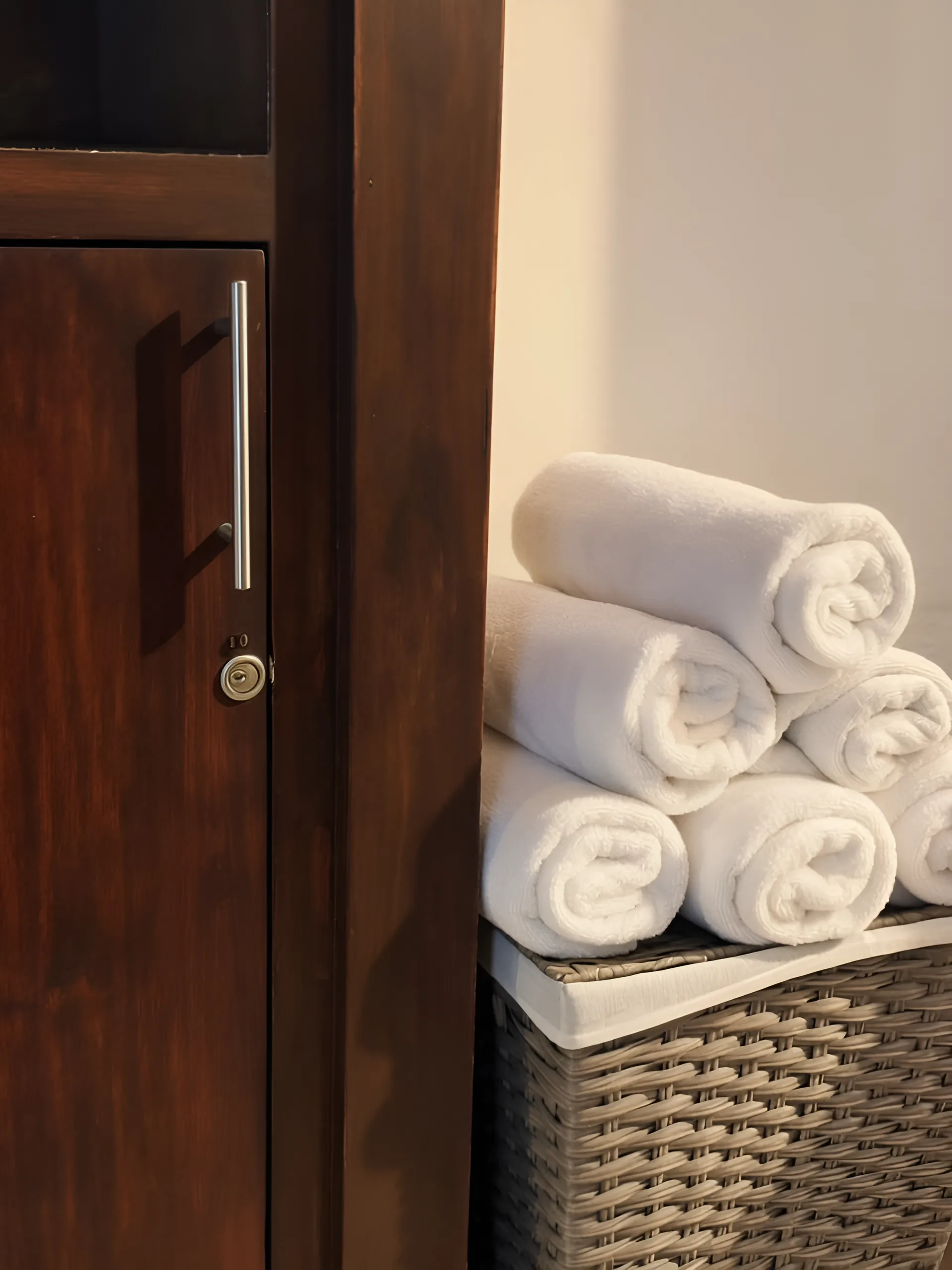 Fresh towel service at Cabo Fitness Club